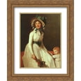 thumbnail image 1 of James Tissot 2x Matted 20x24 Gold Ornate Framed Art Print 'Portrait of Madame Seriziat', 1 of 2