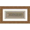 thumbnail image 1 of James Tissot 2x Matted 24x14 Gold Ornate Framed Art Print 'Metal Ornament Taken from the Mosque of Es Sakra', 1 of 2