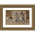 thumbnail image 1 of James Tissot 2x Matted 24x18 Gold Ornate Framed Art Print 'Noah's Drunkenness', 1 of 2