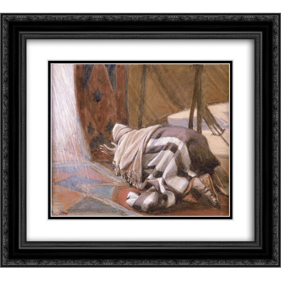 James Tissot 2x Matted 24x20 Black Ornate Framed Art Print 'God's Promises to Abram'