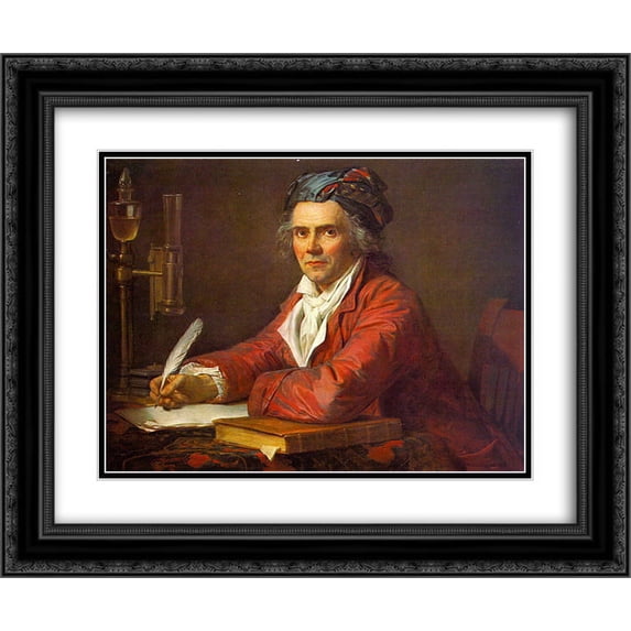 James Tissot 2x Matted 24x20 Black Ornate Framed Art Print 'Portrait of Alphonse Leroy'