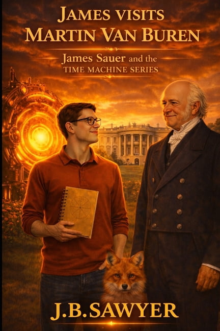 James Visits Martin Van Buren: James Sauer and the Time Machine Series, (Paperback)