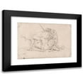 thumbnail image 1 of James Ward 18x14 Black Modern Framed Museum Art Print Titled - Delivering a Calf, 1 of 5