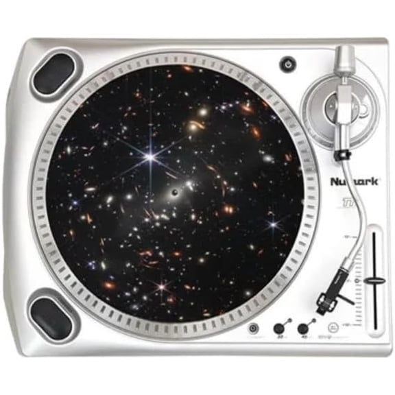 James Webb First Deep Field - Graphic Turntable Slipmat - 11.75" Platter Slipmat for 12" Vinyl Record Players - Improves Sound Support - 1/8" Thick Record Player Mat