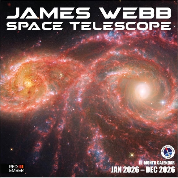 James Webb Space Telescope 2026 Wall Calendar 12 Month | 12" x 24" Open | Thick & Sturdy Paper | Holiday Gift | Science Space Calendar 2026