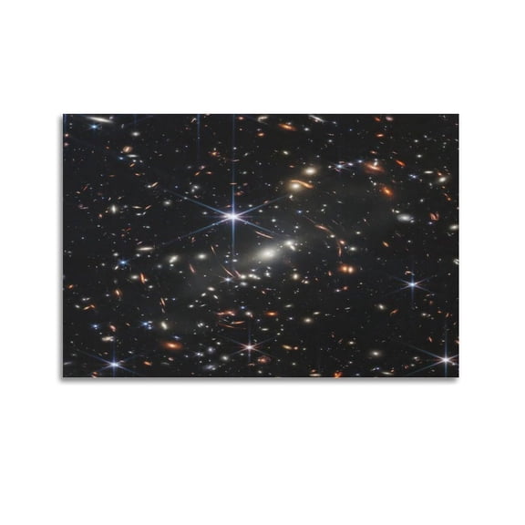 James Webb Space Telescope First Image Poster Deep Field Image Galaxy Wall Art Picture Print Canvas Painting Canvas Wall Posters Art Picture Print Modern Family Decor Posters