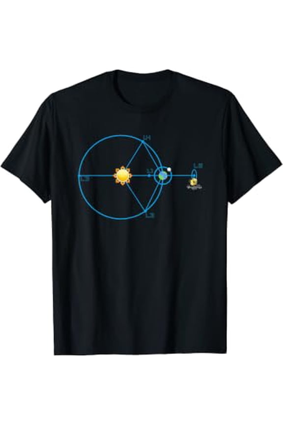 James Webb Space Telescope Jwst Schematic L2 Point Orbit T-Shirt