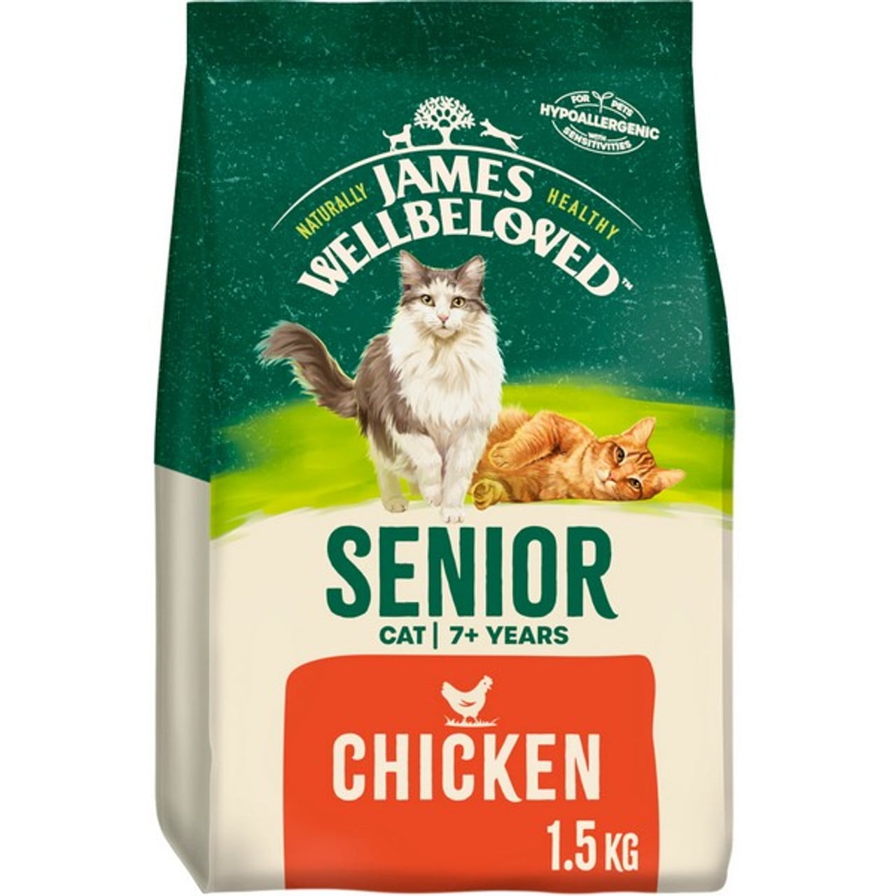 James Wellbeloved Cat Senior Chicken Cat Food 1.5kg