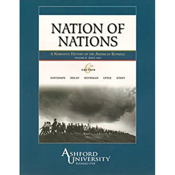 Pre-Owned Nation of Nations: A Narrative History of the American Republic, Vol. 2: To 1865 (Chapters 17-32) 9780077279905