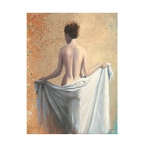 James Wiens 'After the Bath Coral' Canvas Art