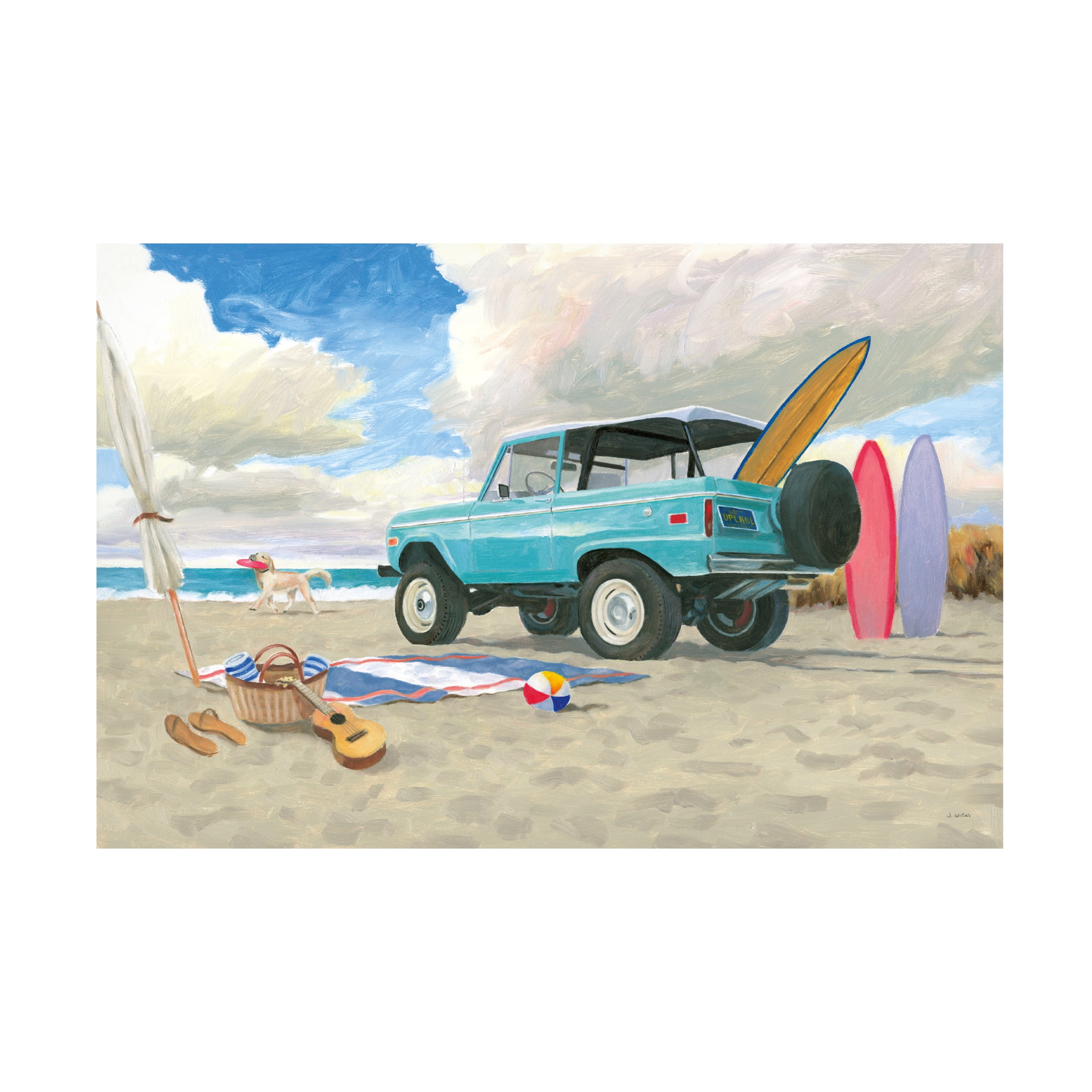 James Wiens 'Beach Ride I' Canvas Art