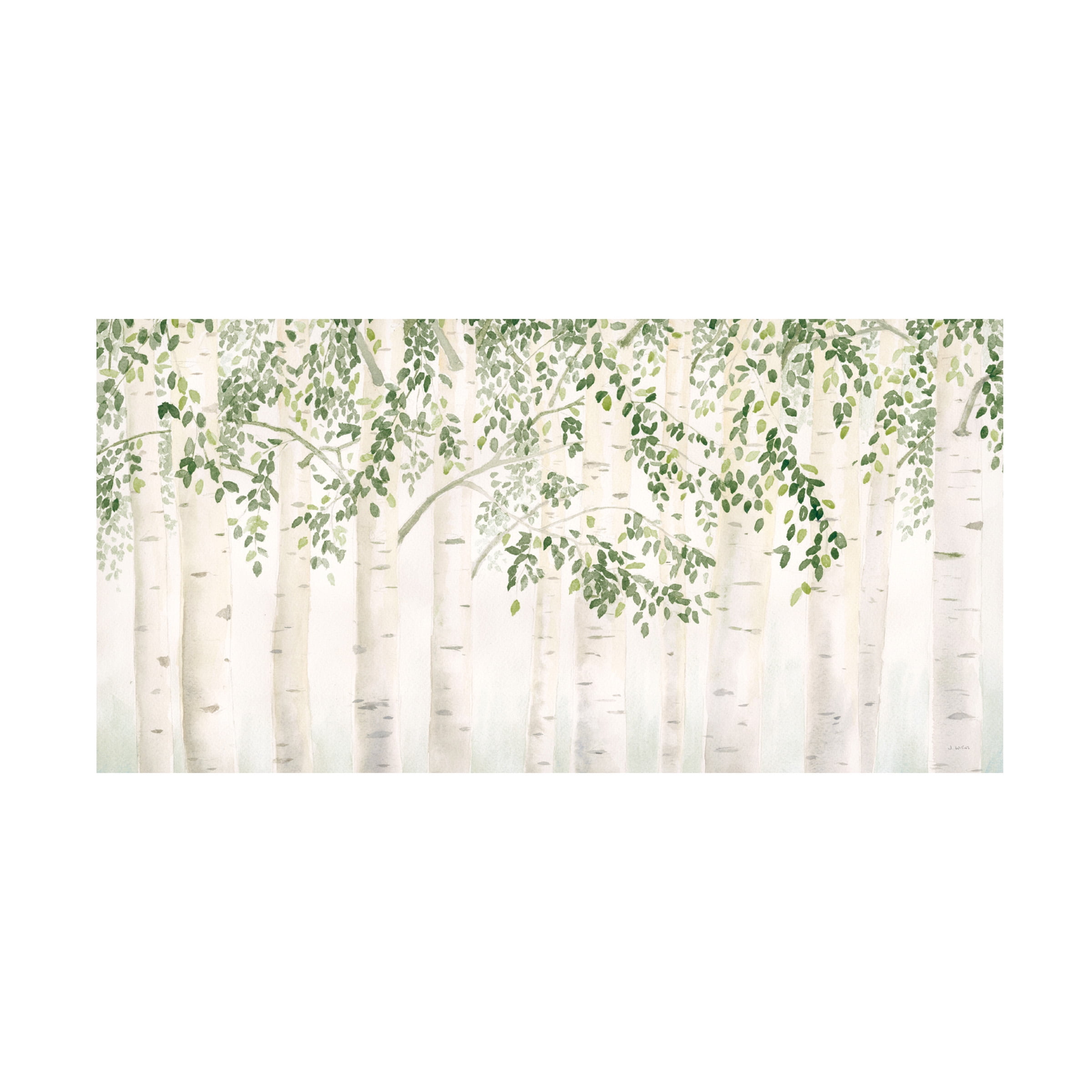 James Wiens 'Fresh Forest Green' Canvas Art