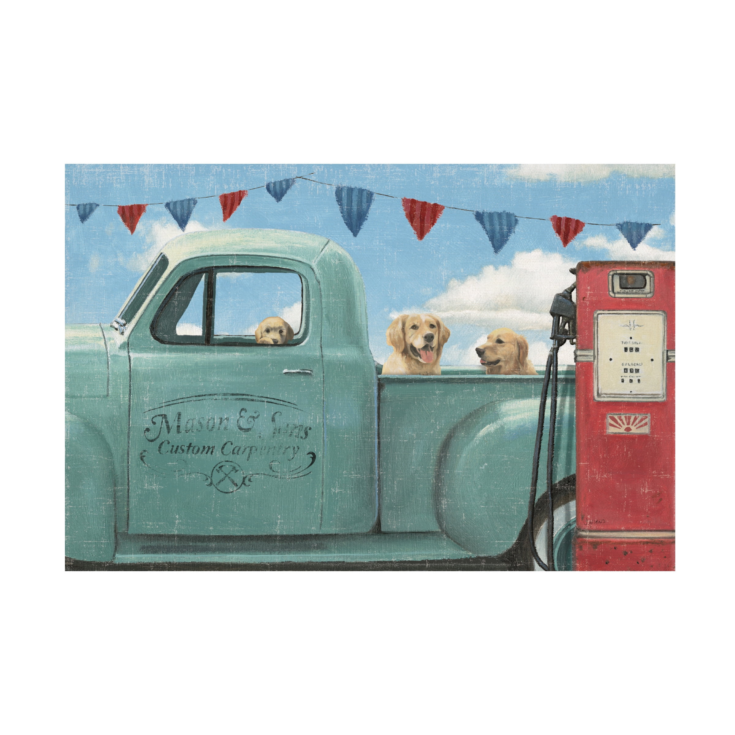 James Wiens 'Lets Go For A Ride II Crop' Canvas Art