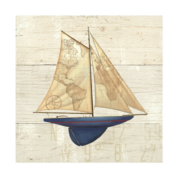 James Wiens 'Nautique I' Canvas Art