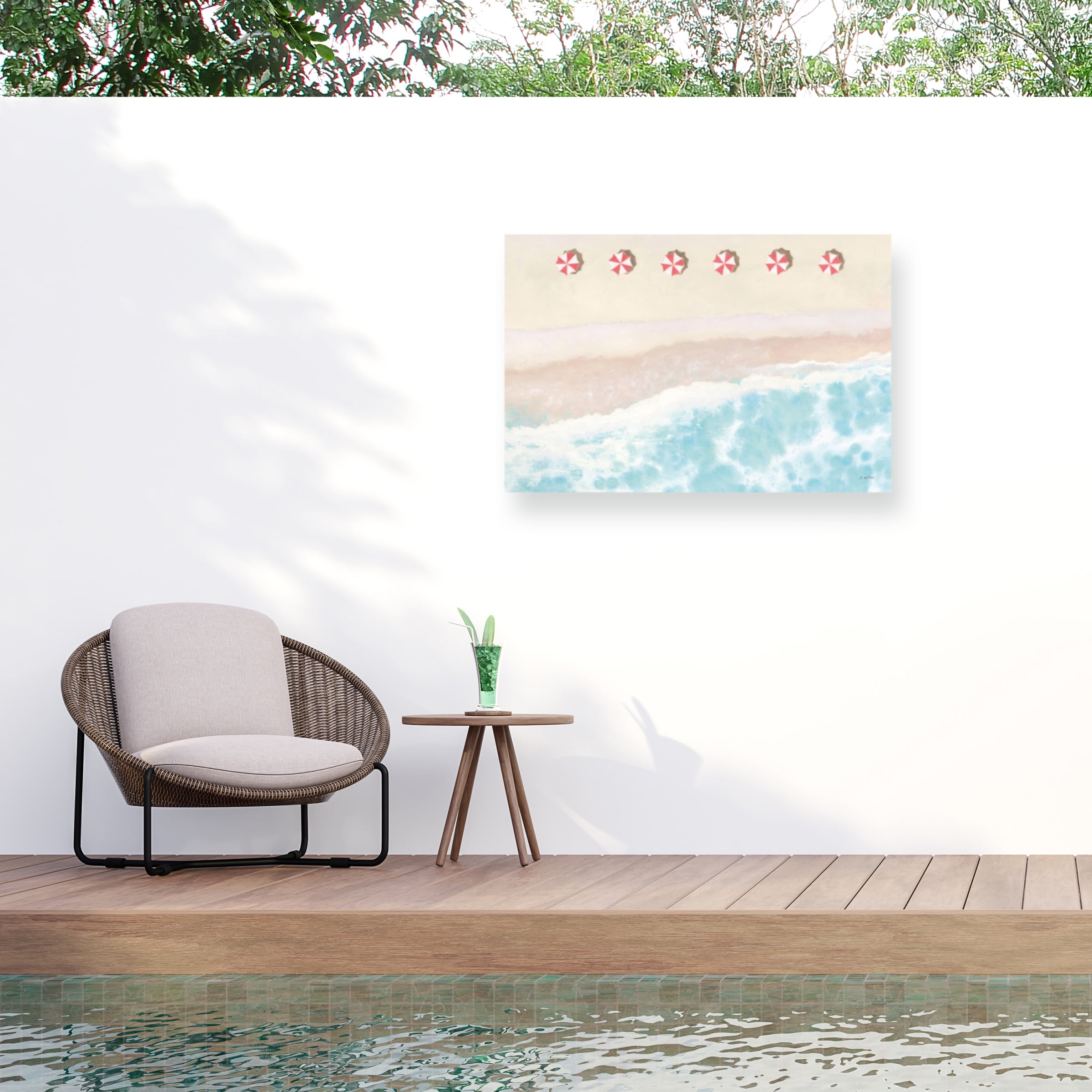 James Wiens 'Sky Seaview I' Outdoor Canvas 22x16