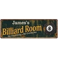 thumbnail image 1 of James's Billiard Room Green Sign Man Cave 6x18 206180009180, 1 of 1