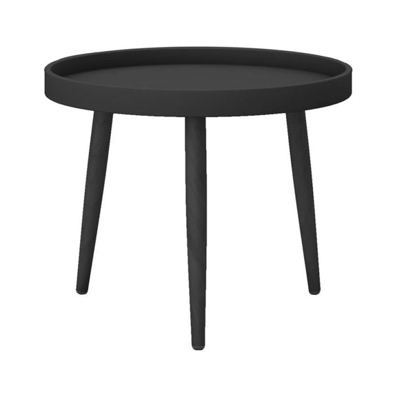 Jamesdar Kurv Plastic and Steel 24" Chat Table in Black