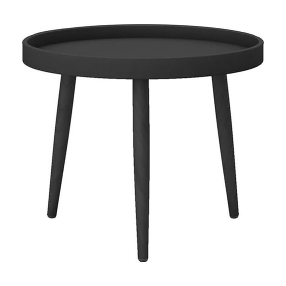 Jamesdar Kurv Plastic and Steel 24" Chat Table in Black