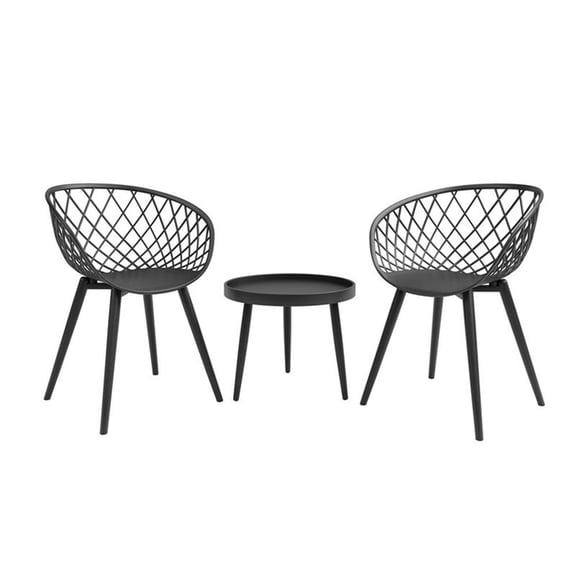 Jamesdar Kurv Chat Set in Black/Black
