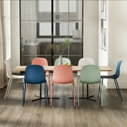 Jamesdar Serena Set of 4 Stackable Dining Chairs Berry Blue