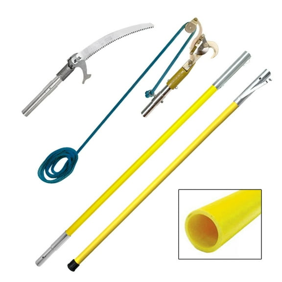 Jameson 12' Fiberglass Pole Pruner/Saw Package (FG Series) with Quick Change Adapters