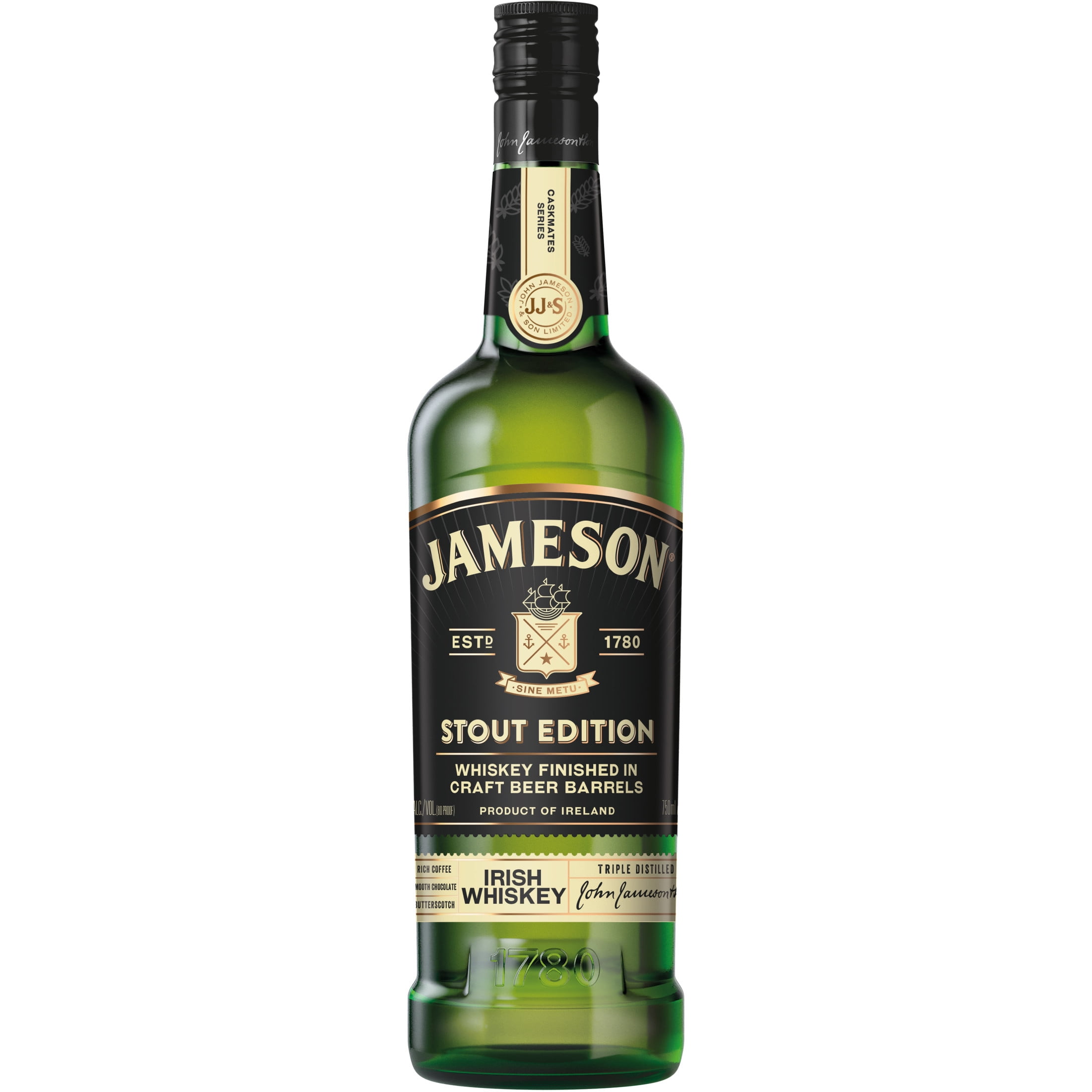 Jameson Caskmates Stout Irish Whiskey, 750 mL Bottle, 40% ABV