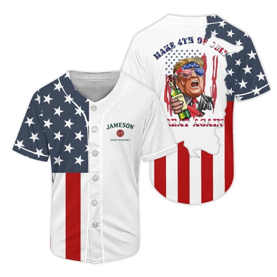 Jameson Donald Trump Independence Day Baseball Jersey - Walmart.com