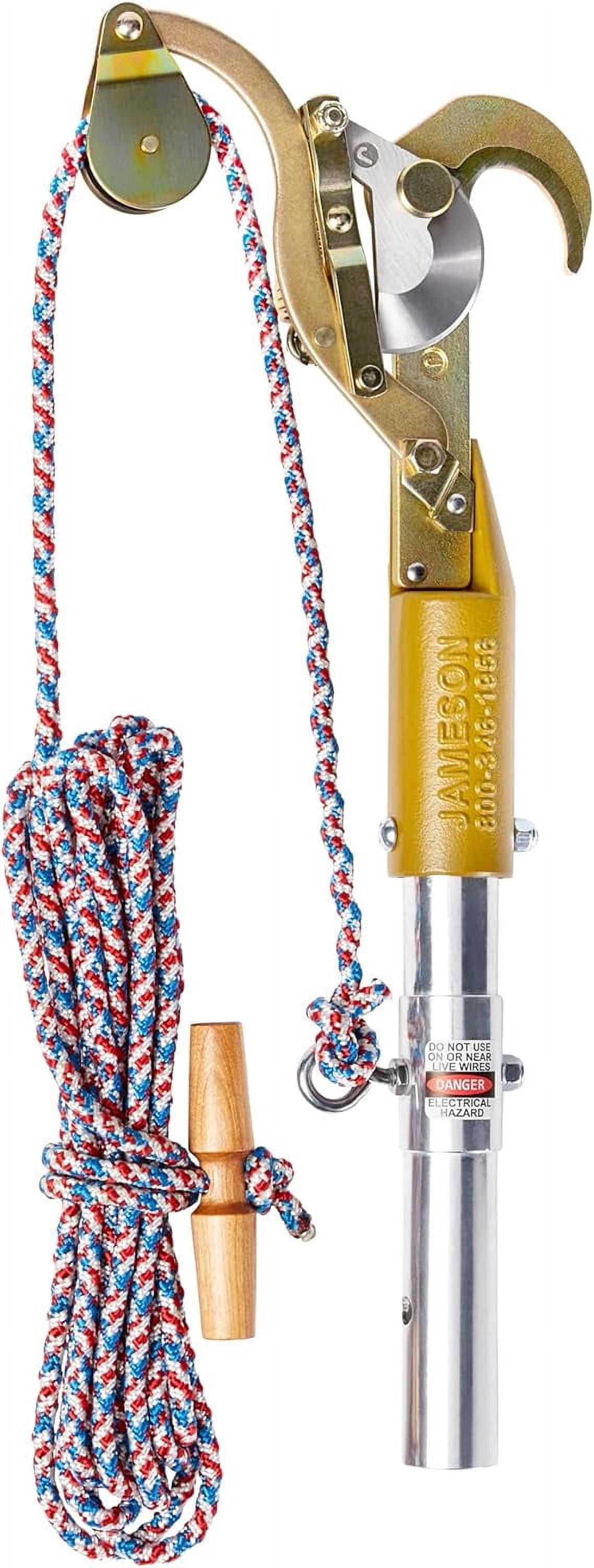 Jameson Fixed Pulley Pruner Kit with Premium 20 ft Bumpy Rope - 1.25 in ...