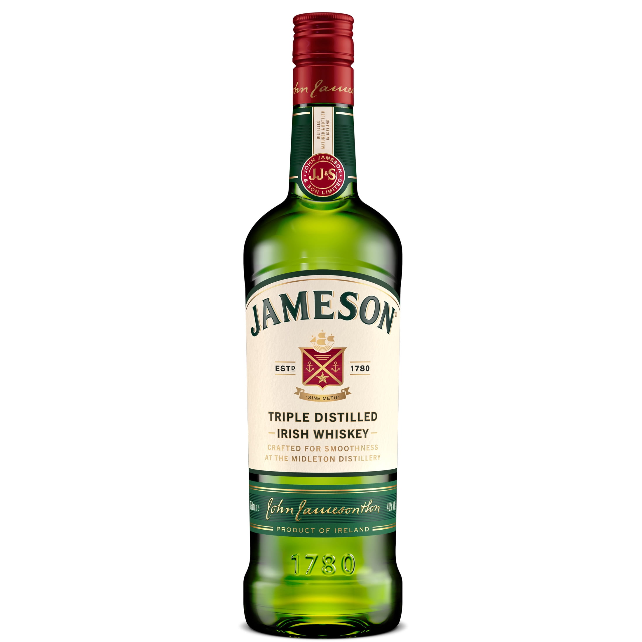 Jameson, Irish Whiskey, 750 ml Bottle, 40% ABV, Triple Distilled