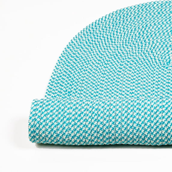 Jamestown Houndstooth Tweed - Aqua 9 x 12