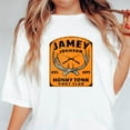 thumbnail image 1 of Jamey Johnson Est 1975 Honky Tonk Hunt Club Graphic Fan V61581 Unisex T-Shirt, up to 5XL, 1 of 3