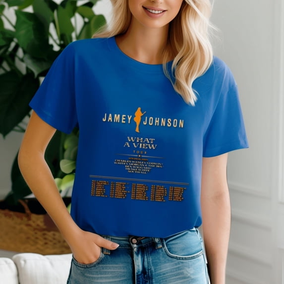 Jamey Johnson - What A View Tour 2024 Shirt, Jamey Johnson Fan Shirt, Jamey Johnson 2024 Concert Shirt, What A View Tour 2024, The unisex soft-style t-shirt, comfortable material.