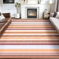thumbnail image 1 of Jamfeel Area Rugs for Living Room Classic Abstract Striped Low Pile Floor Carpet Non Slip Washable Rugs Home Decor 5'x8' Red, 1 of 7
