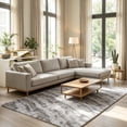 thumbnail image 1 of Jamfeel Fluffy Plush Area Rugs Soft Cozy Print Fuzzy Rugs Floor Carpet for Bedroom Living Room, 6'x9', Gray, 1 of 8