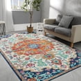 thumbnail image 1 of Jamfeel Soft Vintage Rugs Distressed Printed Area Rug Carpet for Living Room Bedroom Home Decor,4'x6',Orange, 1 of 7