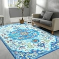 thumbnail image 1 of Jamfeel Soft Vintage Rugs Distressed Printed Area Rug Carpet for Living Room Bedroom Home Decor,5'x8',Blue, 1 of 7