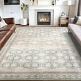 thumbnail image 1 of Jamfeel Vintage Rugs Soft Floral Area Rug Boho Carpet for Living Room Bedroom Home Decor,4'x6',Light Camel, 1 of 7