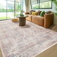thumbnail image 1 of Jamfeel Vintage Rugs Soft Floral Area Rug Boho Carpet for Living Room Bedroom Home Decor,6'x9',Pink, 1 of 7