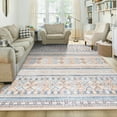 thumbnail image 1 of Jamfeel Washable Area Rugs Non-slip Printed Boho Area Rug for Living Room Soft Low Pile Carpet Home Decor 4'x6' Orange, 1 of 7