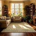 thumbnail image 1 of Jamfeel Washable Area Rugs Non-slip Printed Boho Area Rug for Living Room Soft Low Pile Carpet Home Decor 5'x8' Yellow and Green, 1 of 8