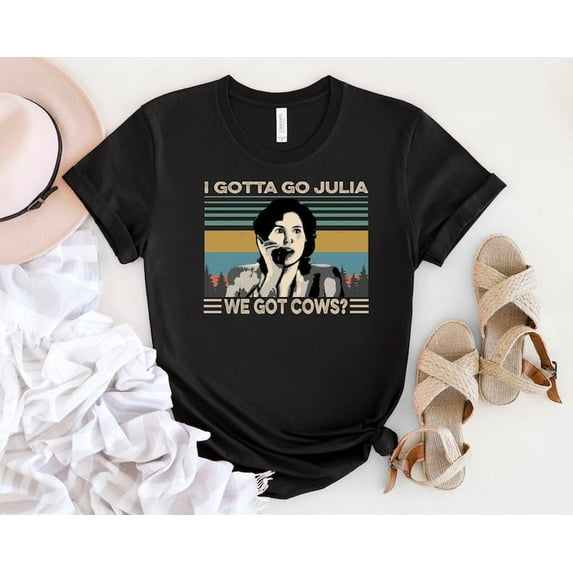 Jami Gertz I Gotta Go Julia We Got Cows Vintage T-Shirt, Jami Gertz Shirt, Good Sayings In The Movie Shirt