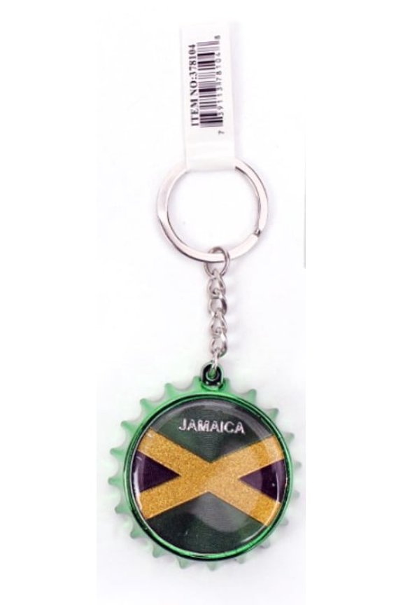 Jamaica Bottle Cap Keychain