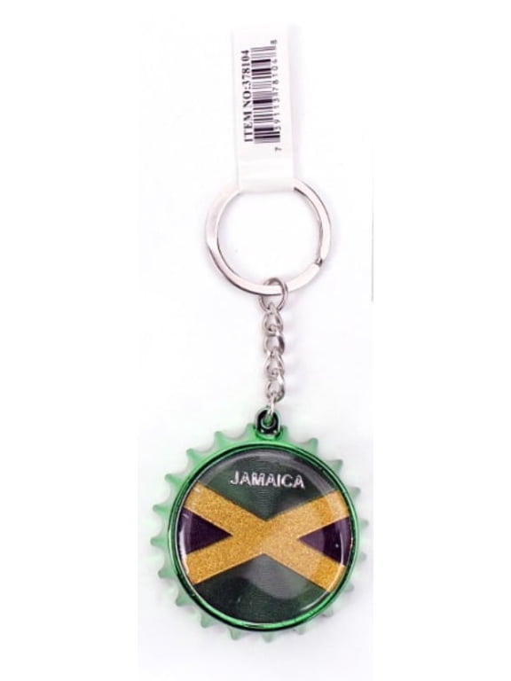 Jamaica Bottle Cap Keychain