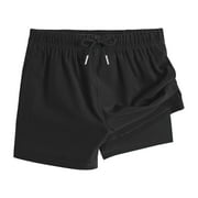 JAMICY Athletic Shorts for Girls for 4-15 Years Kids Running Shorts with Compression Liner Quick Dry Workout Gym Shorts Athletic Shorts