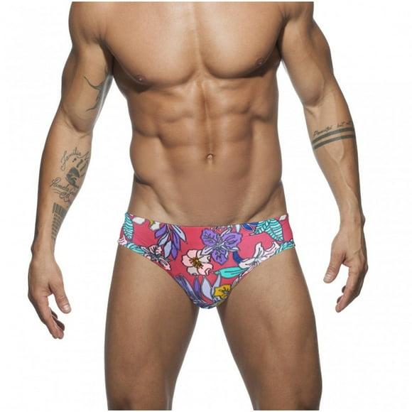 Jamicy Bathing Suit for Men 2025 New Summer Wear Men's Swim Pants Strips Nylon Bikini Swim Briefs Drawstring Fashion Low Rise Swimwear for Men