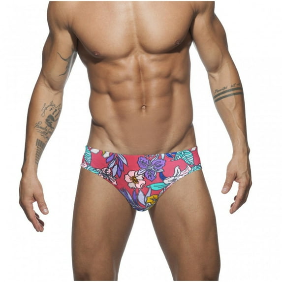 Jamicy Bathing Suit for Men 2025 New Summer Wear Men's Swim Pants Strips Nylon Bikini Swim Briefs Drawstring Fashion Low Rise Swimwear for Men