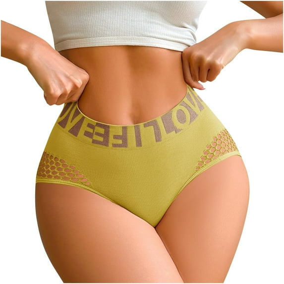 Jamicy Boy Shorts Underwear for Women High Waisted Casual Breathable Seamless Underwear