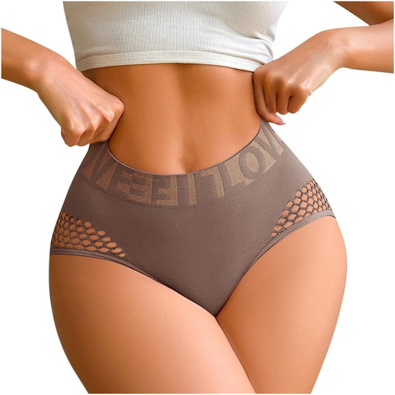 Jamicy Boy Shorts Underwear for Women High Waisted Casual Breathable Seamless Underwear