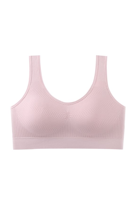 Jamicy Bras for Teens Gift for Mother Bras for Women No Underwire Seamless Smooth Bralette Full Coverage Comfy Everyday Bras with Wide Straps