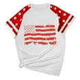 thumbnail image 1 of Jamicy Casual Blouses for Women Summer Outfits American Flag Shirt Women 4th Of July Shirts Graphic Patriotic Tshirt Casual Pullover Printed Short Sleeved Round Neck, 1 of 4